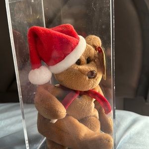 A Christmas beanie baby from 1996-97